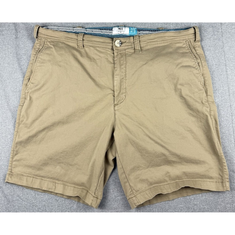 MBX Premium Goods Khaki Chino Shorts Men's Size 38 Stretch Casual Golf